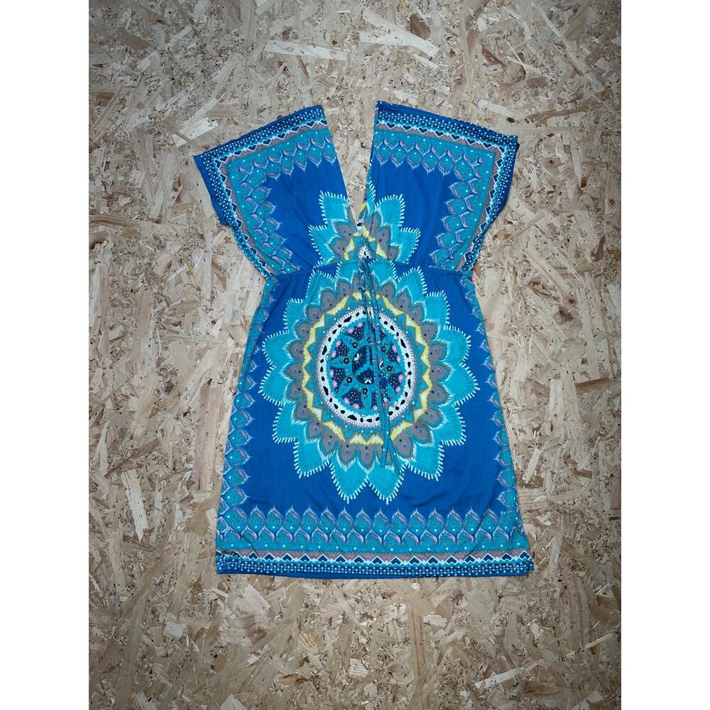 Funky People Vintage Women’s Short Sleeve AOP dress Sz S